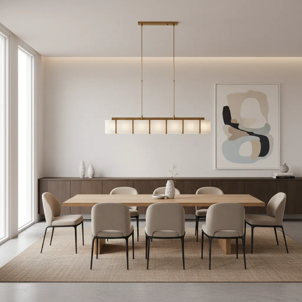 Optimal Hanging Height for Dining Room Lighting Over Rectangular Tables