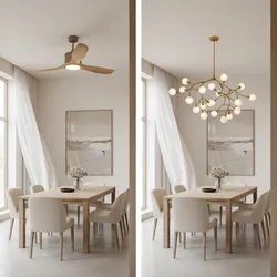 Ceiling Fan Lights vs Traditional Dining Lighting