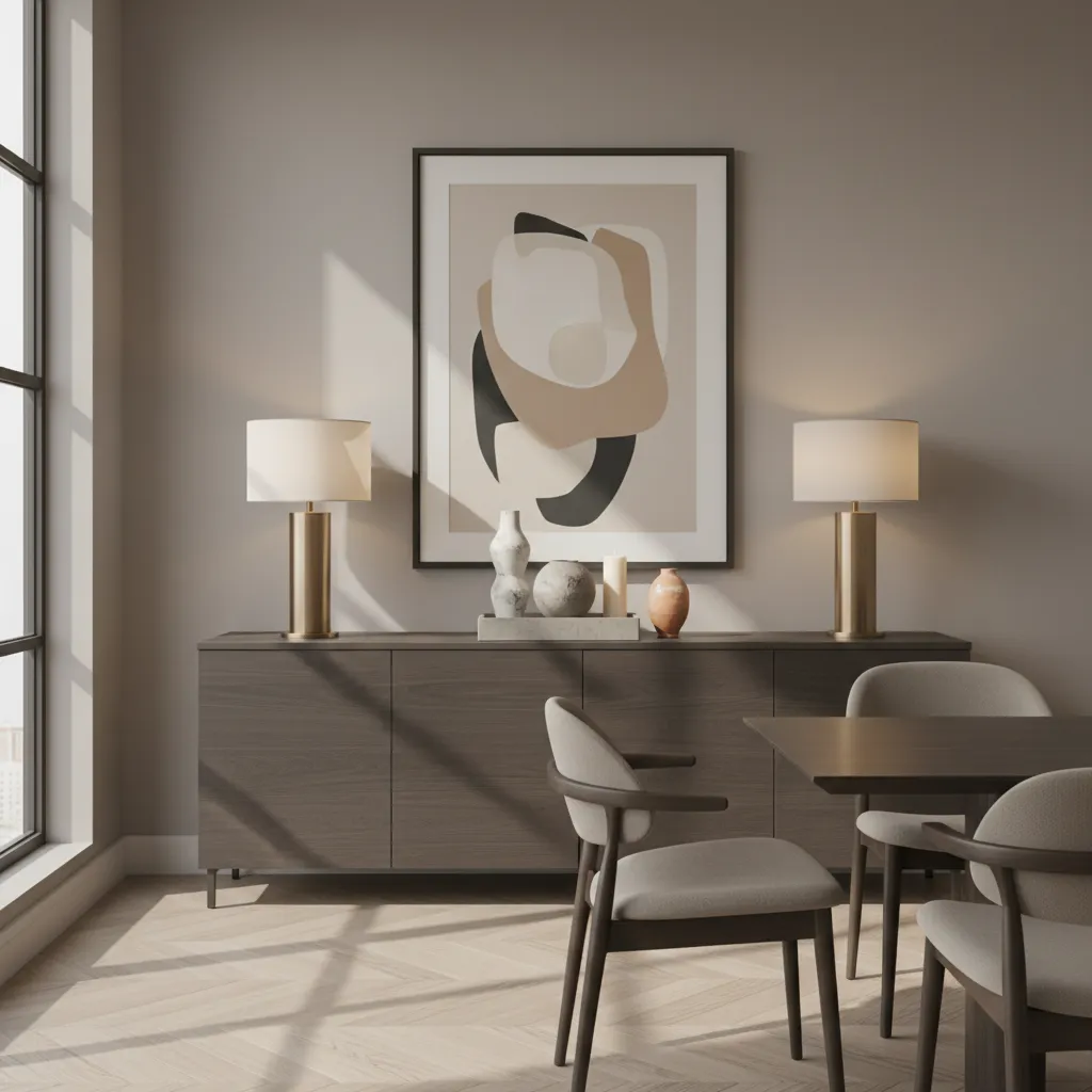 10 Ideas for Decorating a Buffet in Dining Room