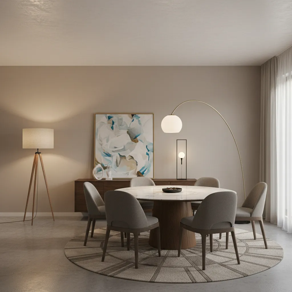 Arc vs Tripod vs Torchiere: Dining Room Floor Lamps
