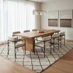 Optimizing Dining Room Rug Placement for Traffic Flow and Chair Movement