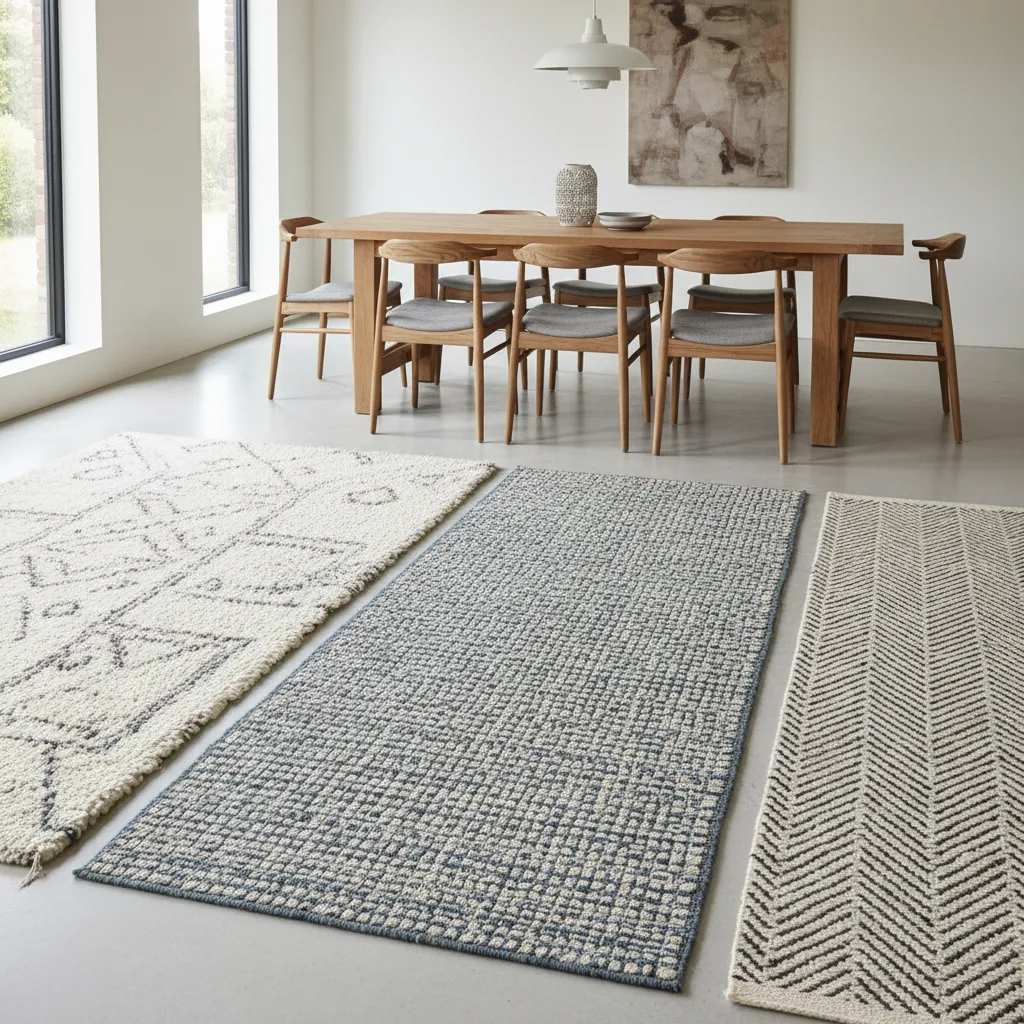Wool vs Polypropylene vs Cotton for Dining Room Rugs