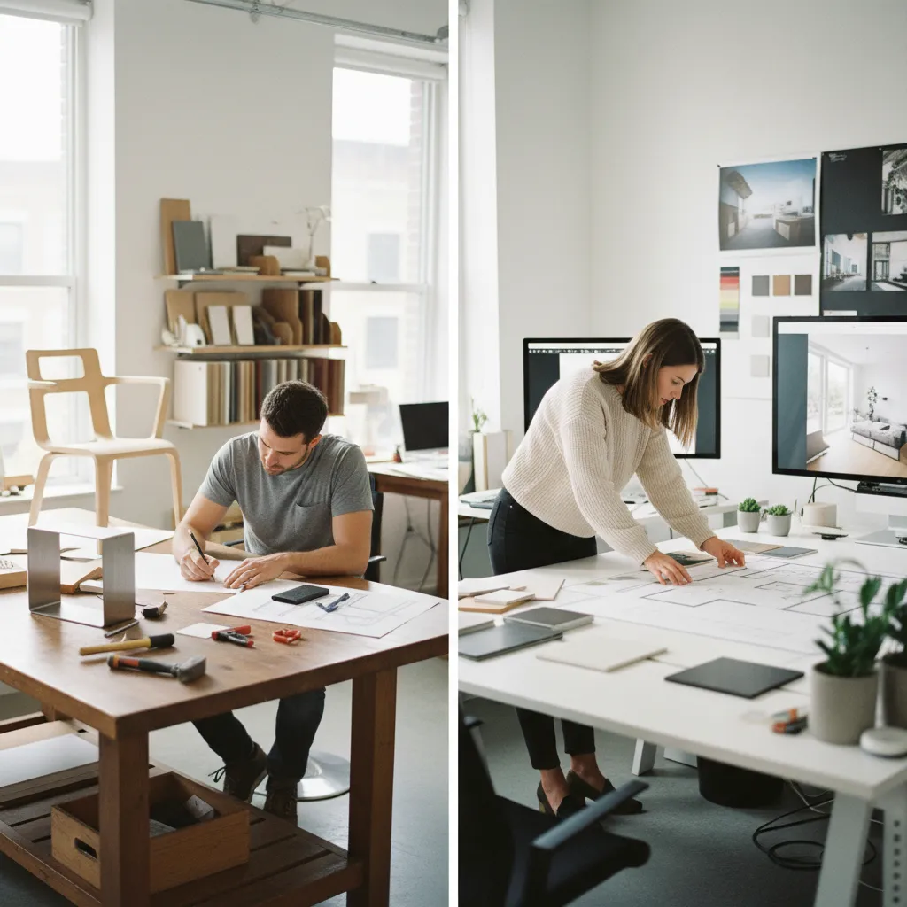 Diseñador de producto vs diseño de interiores
