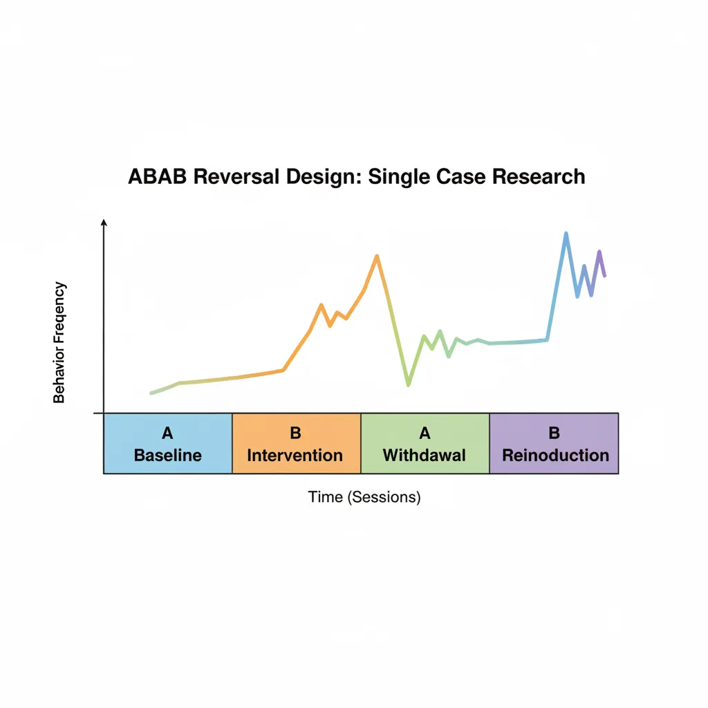 Gráfico metodológico del diseño A-B-A-B con reintroducción del tratamiento
