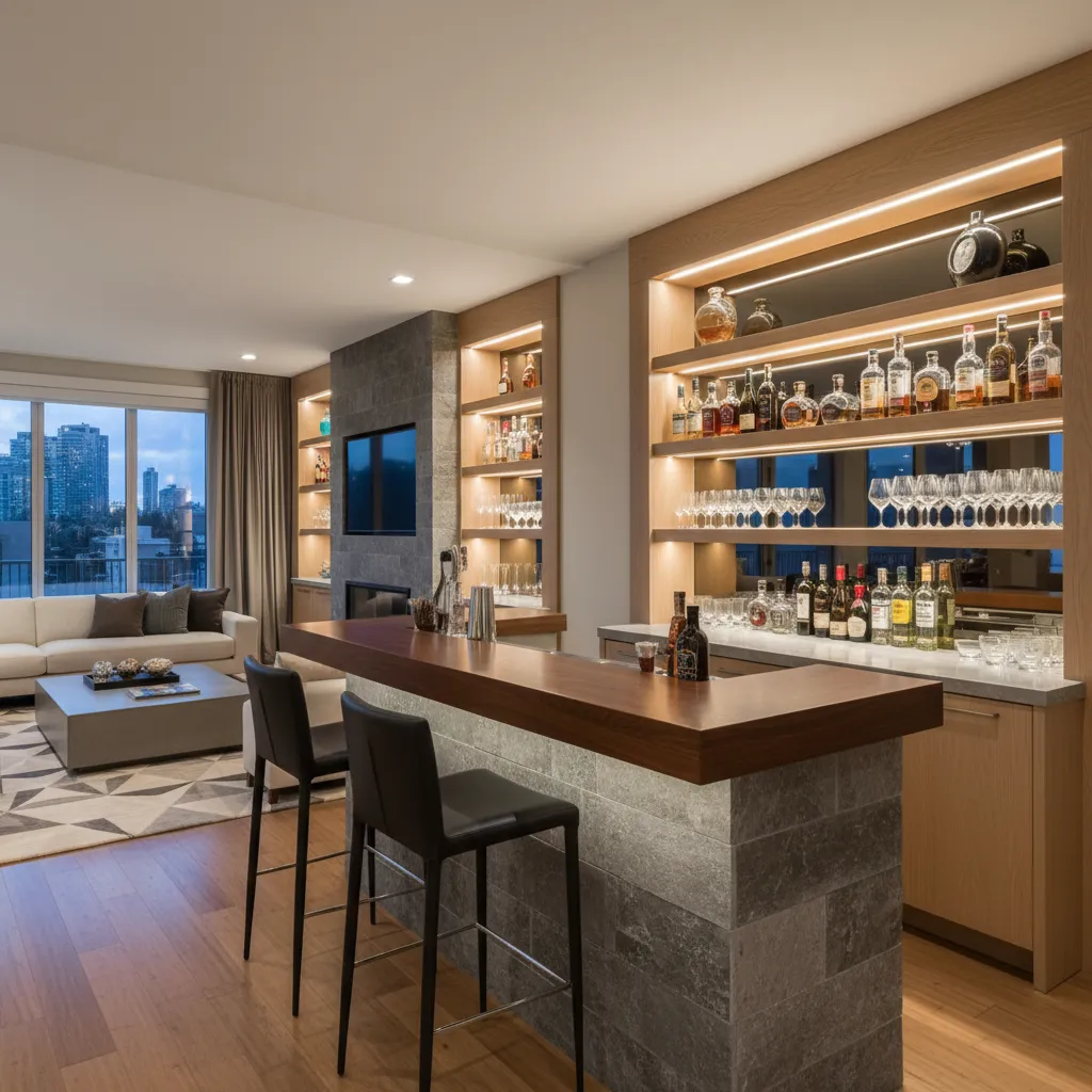 Diseño de bar en casa: ideas prácticas y errores a evitar