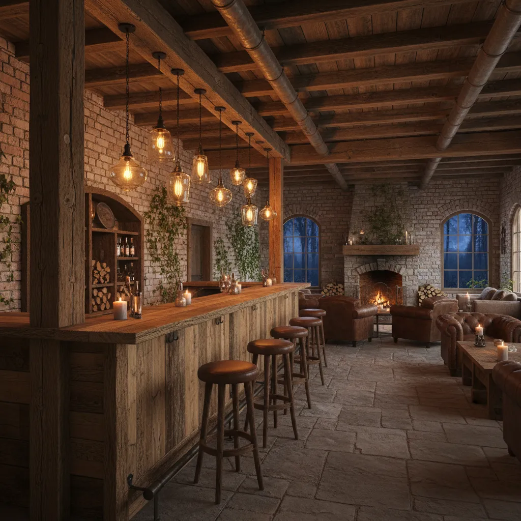 Diseño interior de bares rústicos: claves reales