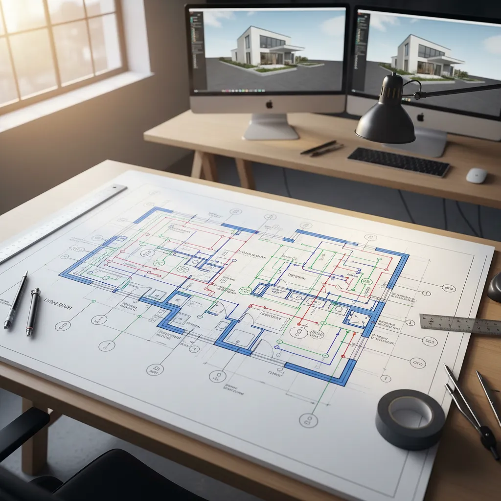 Diseño del cableado eléctrico de una casa