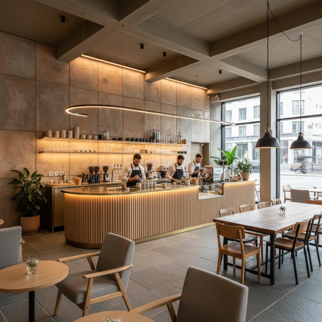 Diseño de cafeterías y bares interiores: ideas y fotos