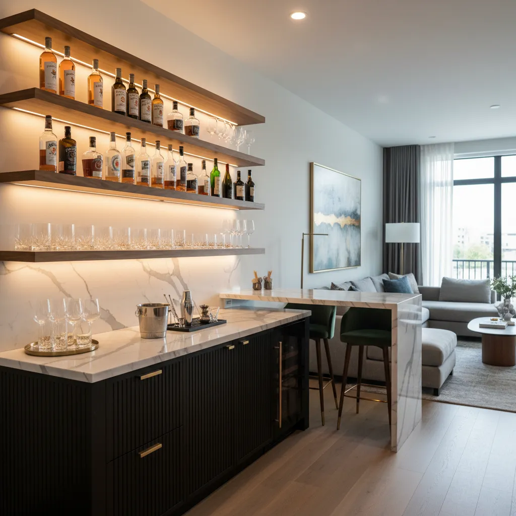 Diseño de cantina para casa: ideas y distribución