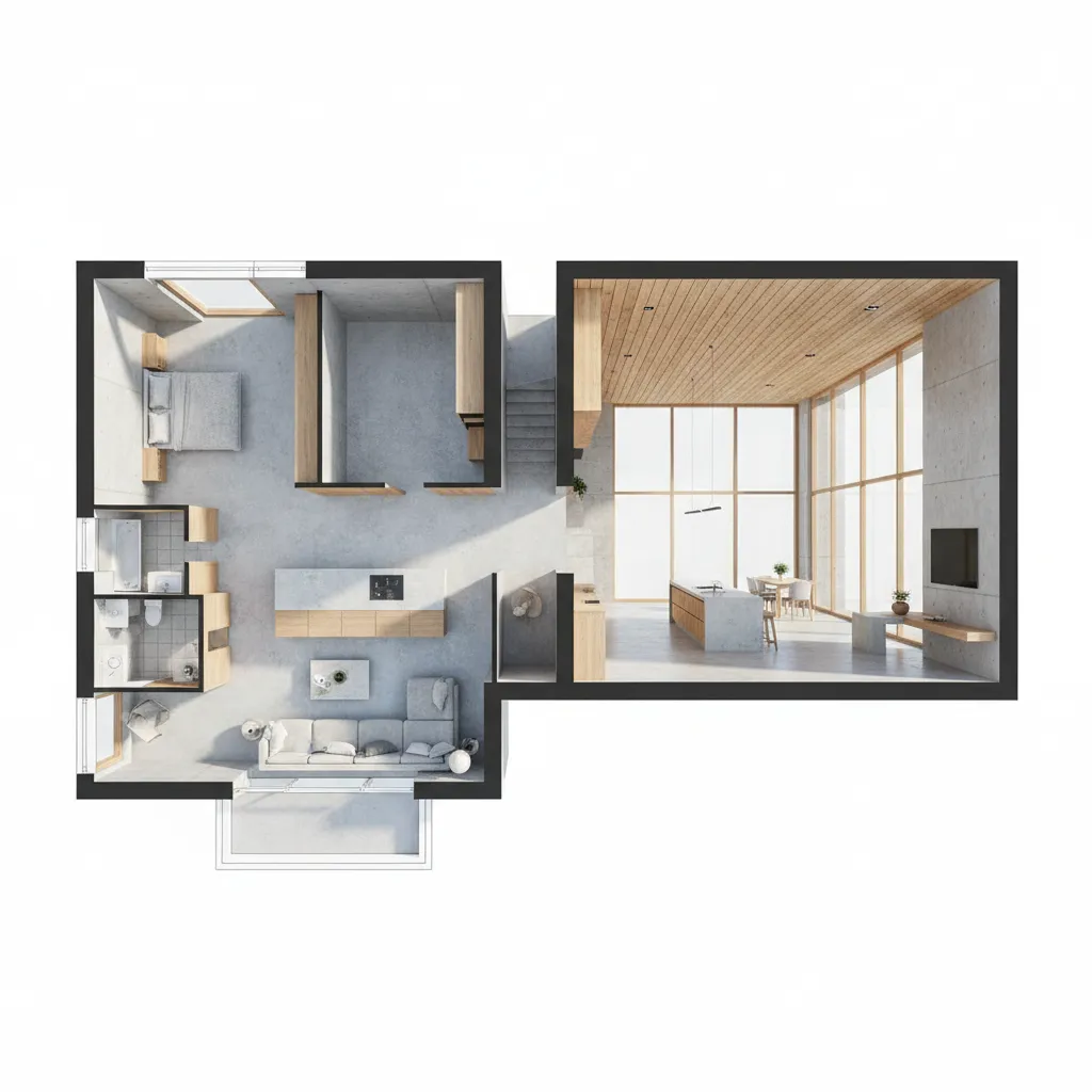 Diseño de casa 10 x 20: ideas de plano y distribución