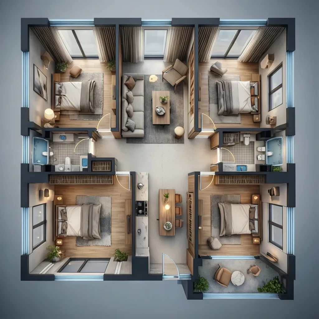 Diseño de casa de 3 habitaciones: guía práctica