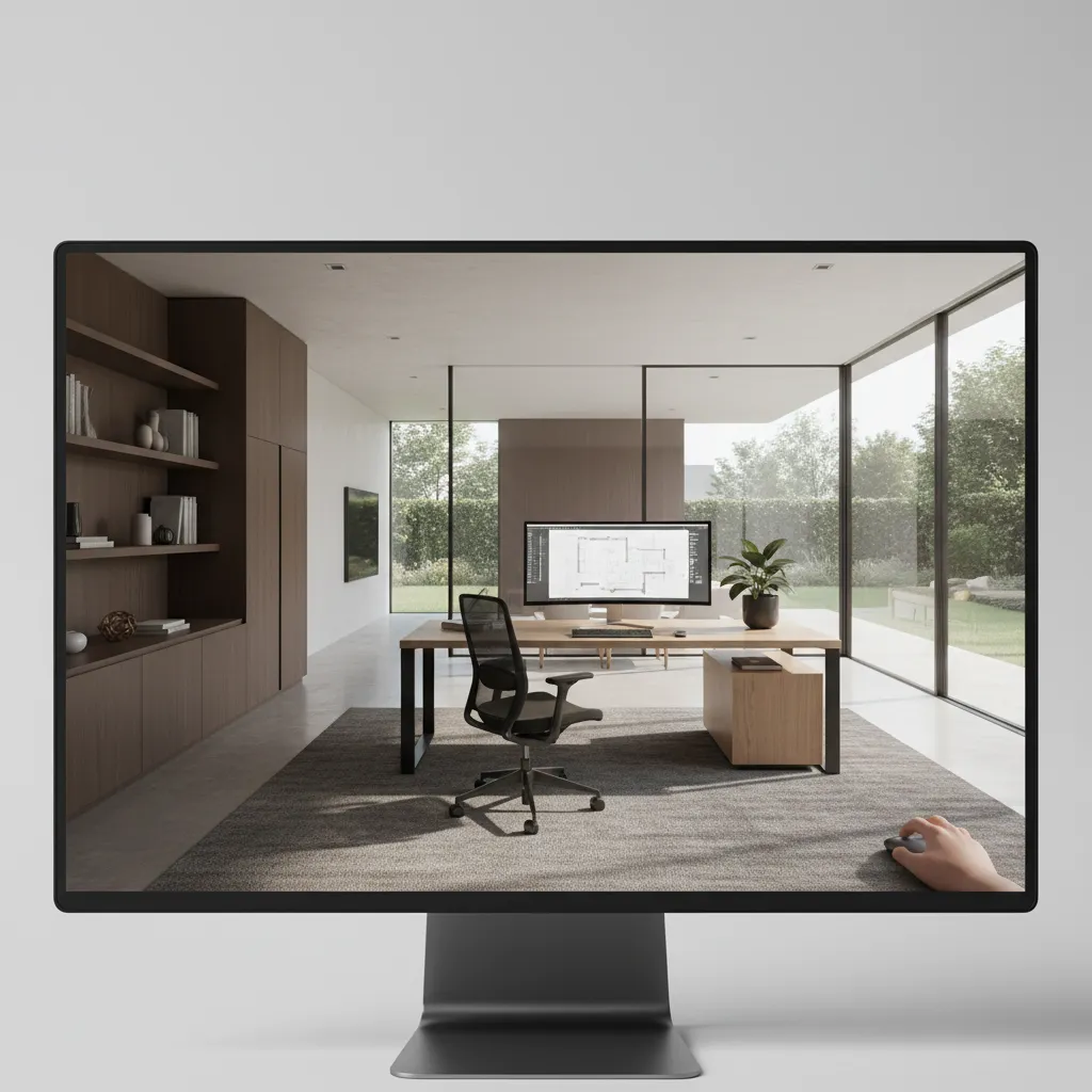 Visualización digital en 3D de una casa antes de su construcción