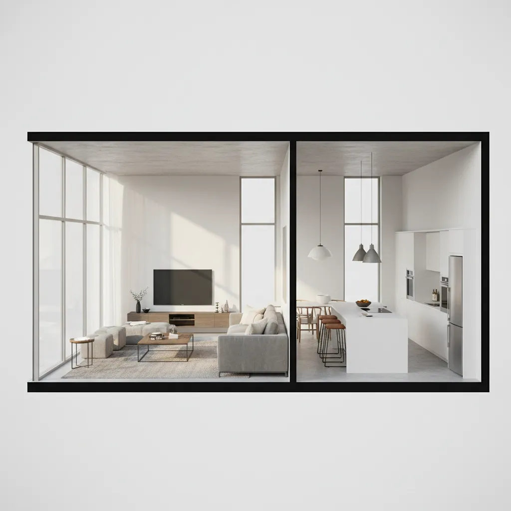 Modelo 3D de una casa creado con una aplicación de diseño interior