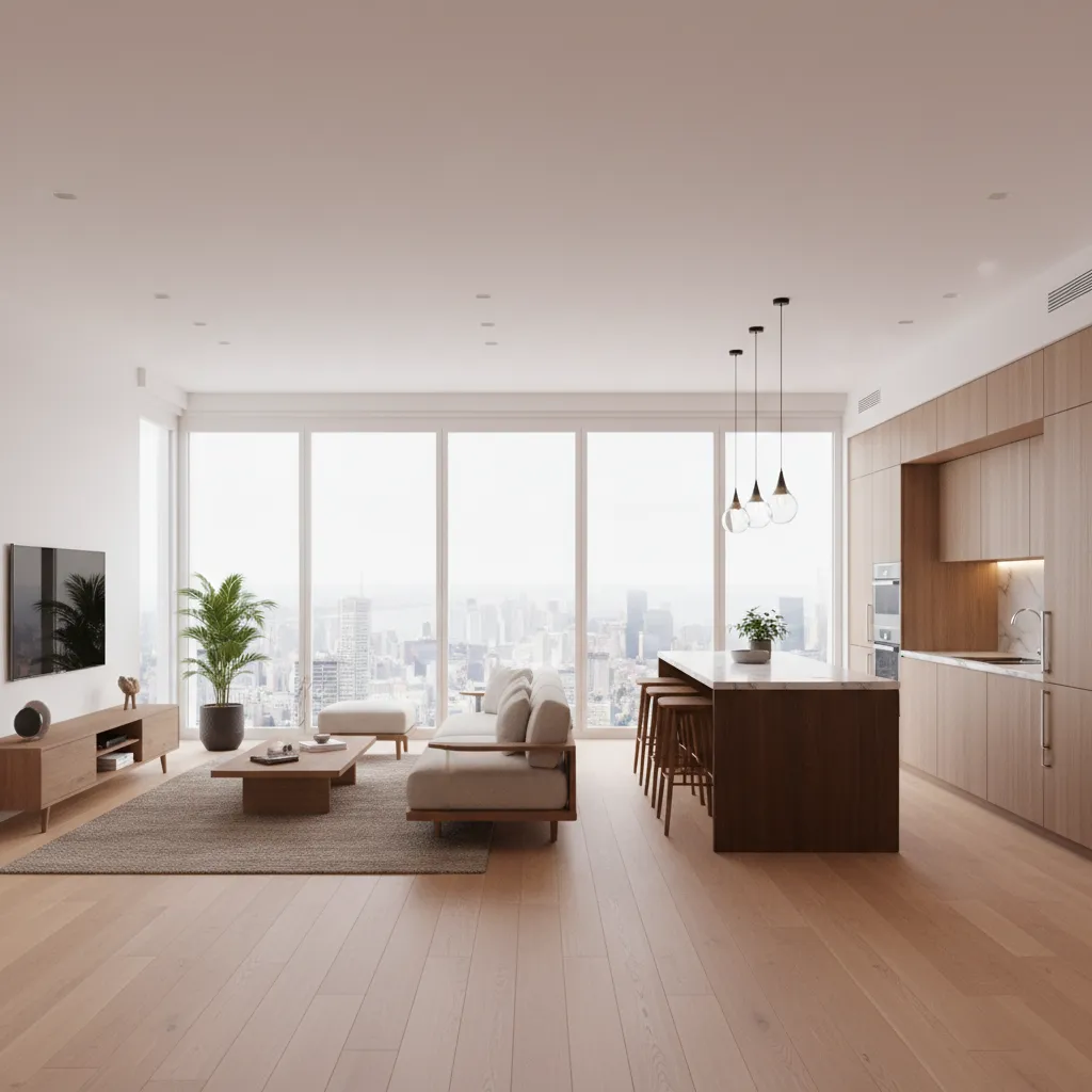 Visualización 3D de una casa moderna creada con software de diseño interior