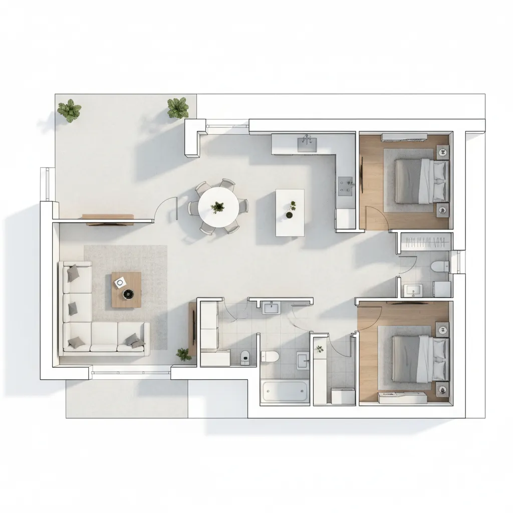 Diseño de casa 9x9: ideas y planos funcionales
