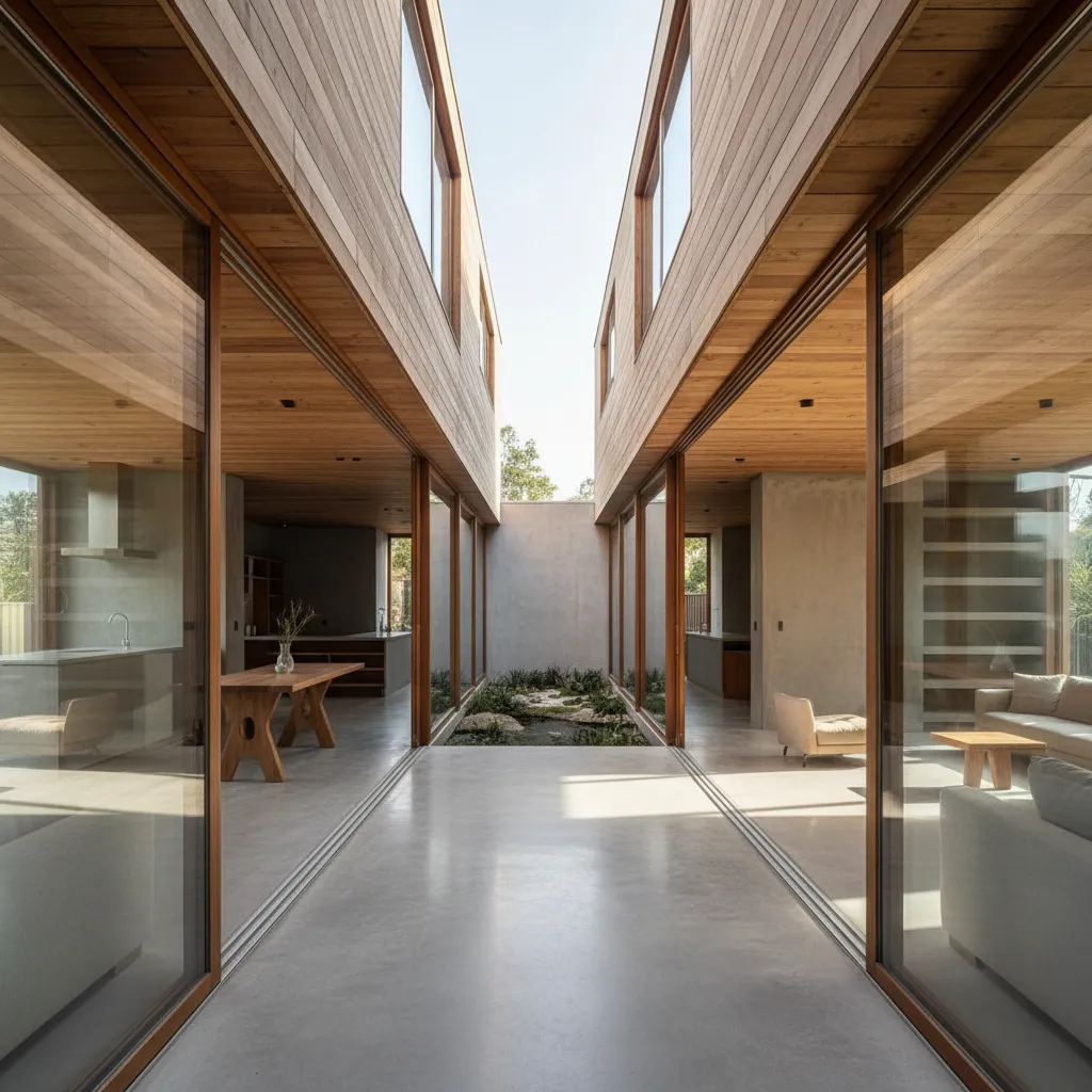 Diseño de casa a lo largo: cómo aprovechar terrenos estrechos