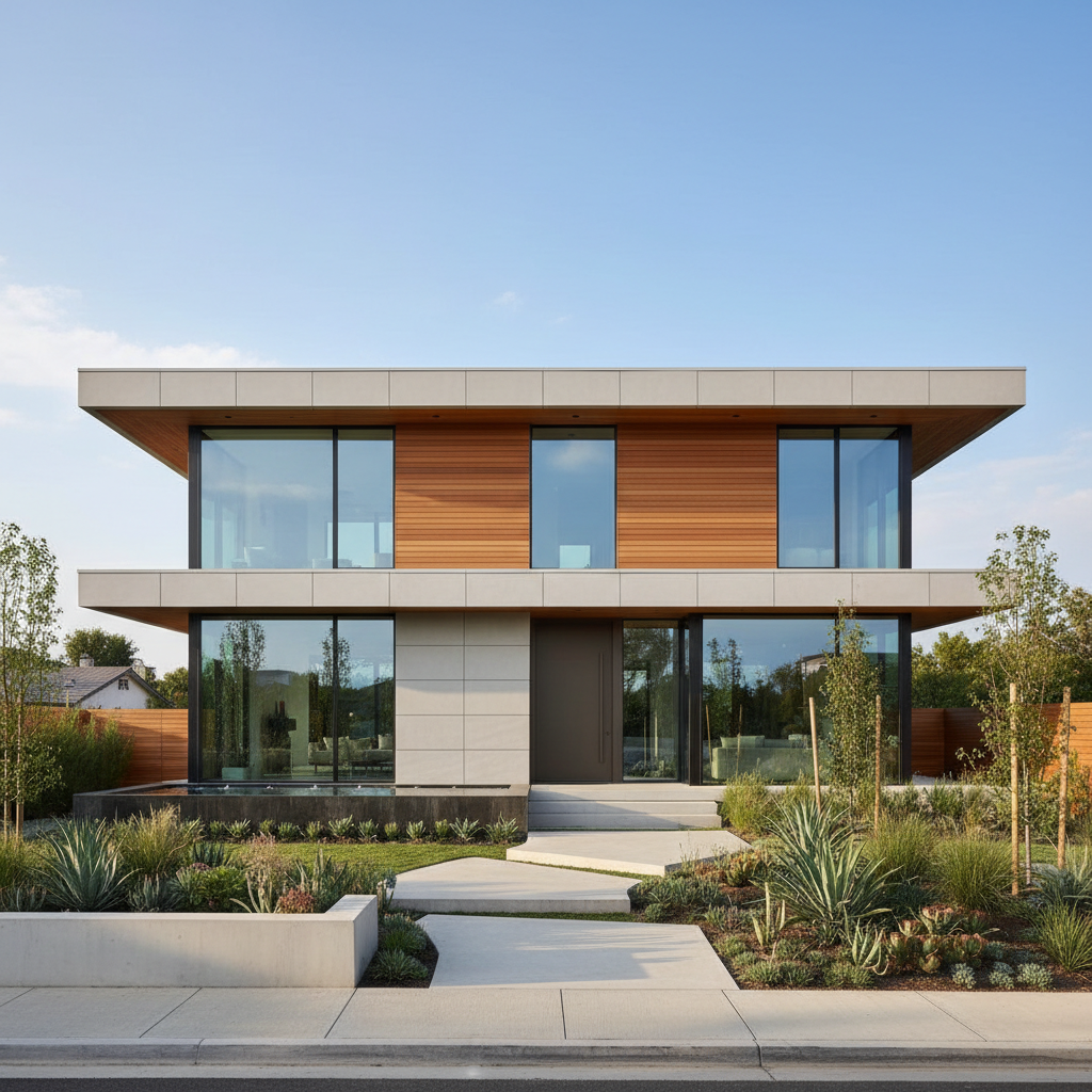 Diseño arquitectónico de casas de dos plantas