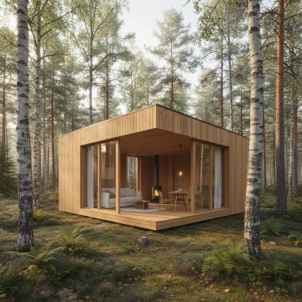 Cómo diseñar una casa de madera pequeña
