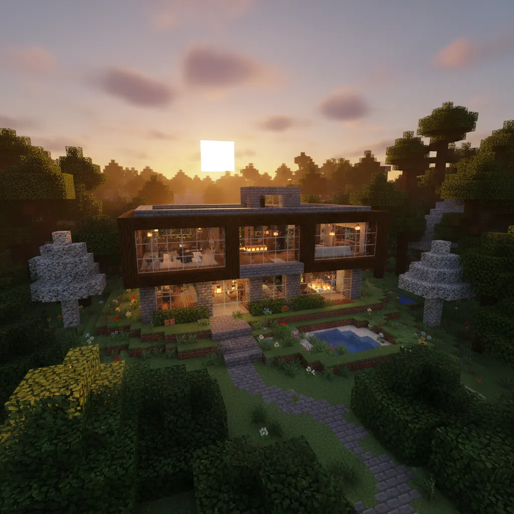 Diseño de casa de Minecraft: ideas y planos creativos