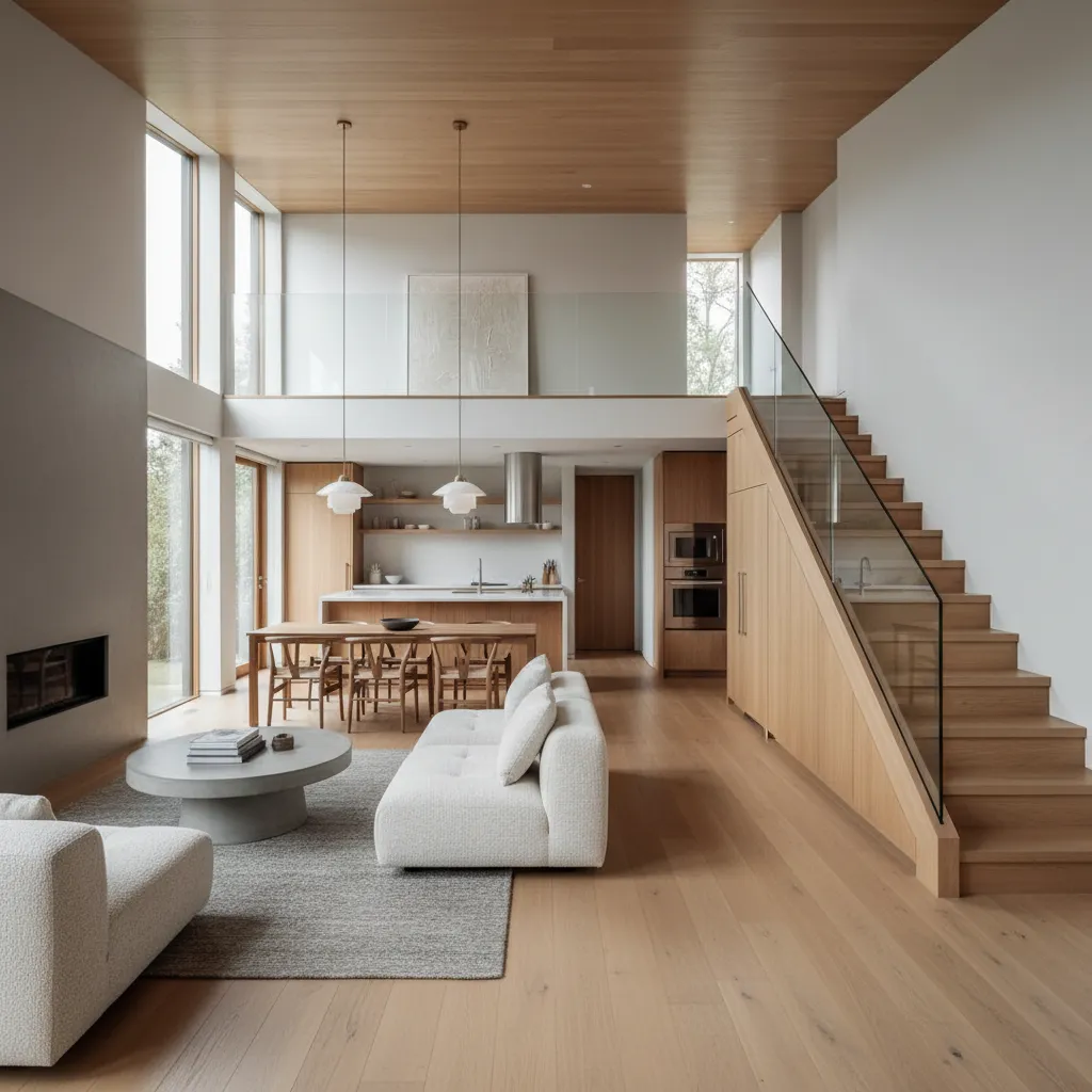 Diseños de casas pequeñas de dos pisos por dentro