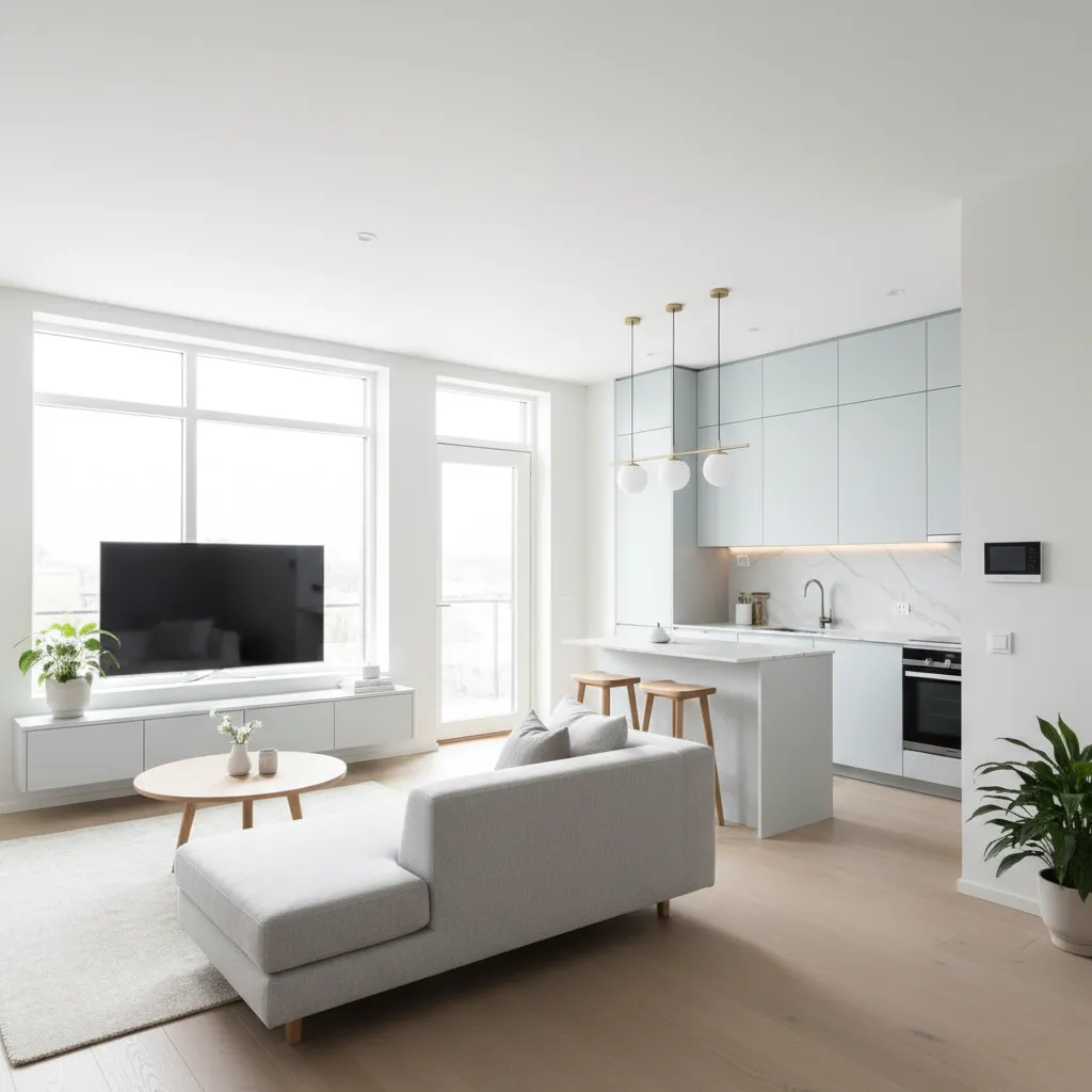 Pequeña casa moderna con diseño funcional y espacio bien aprovechado