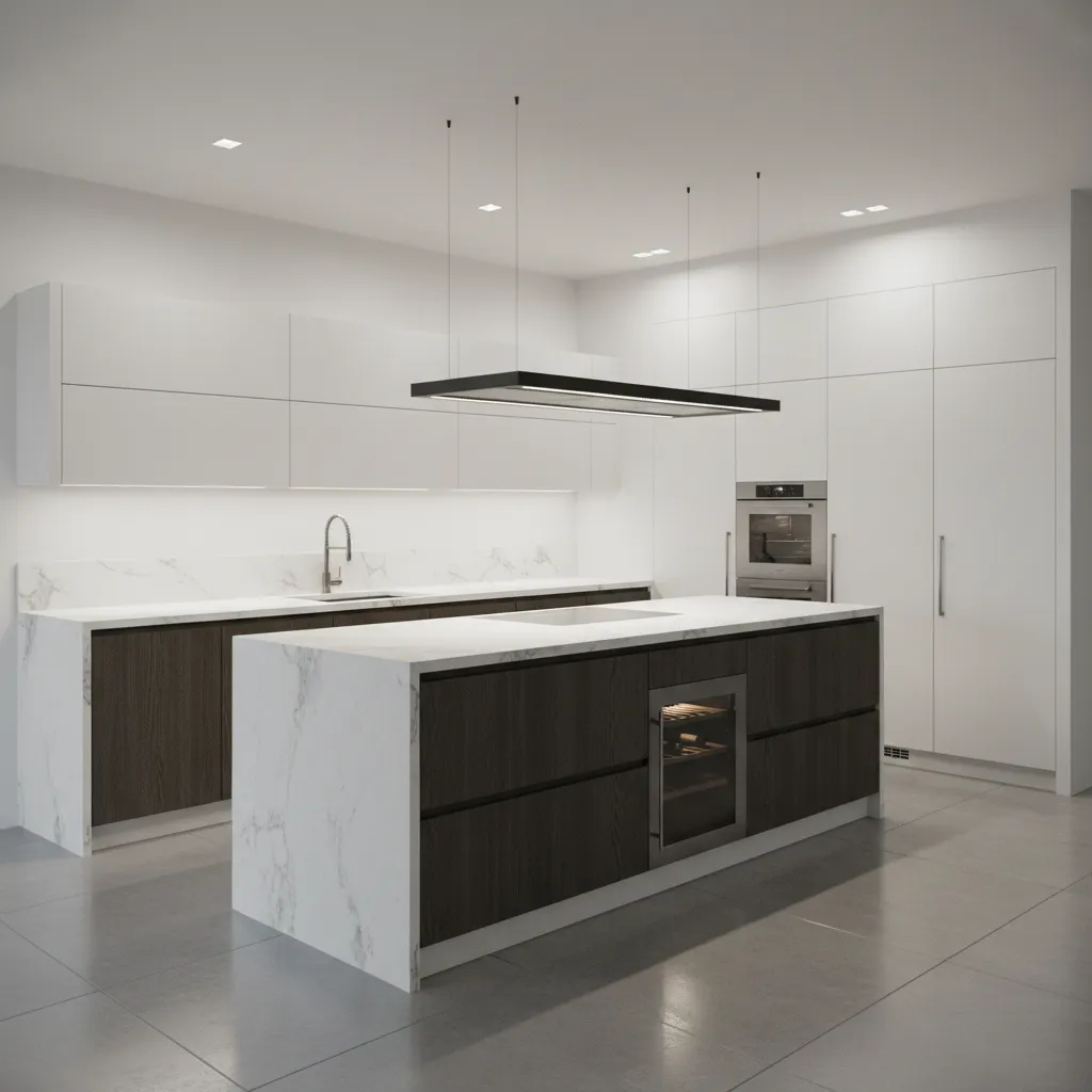 diseño de cocina modular en software de planificación de interiores