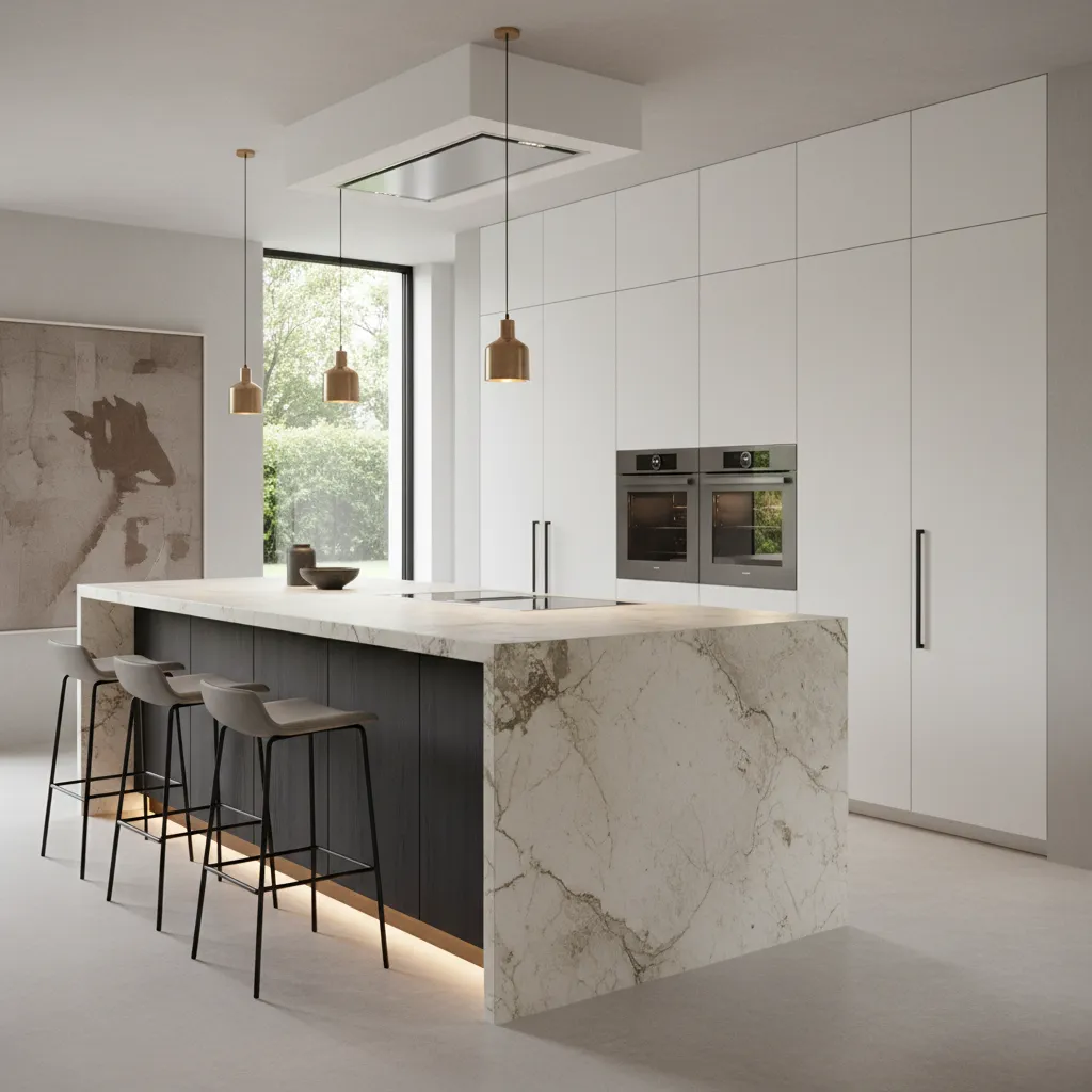 Cocina moderna inspirada en tendencias de revistas de interiorismo