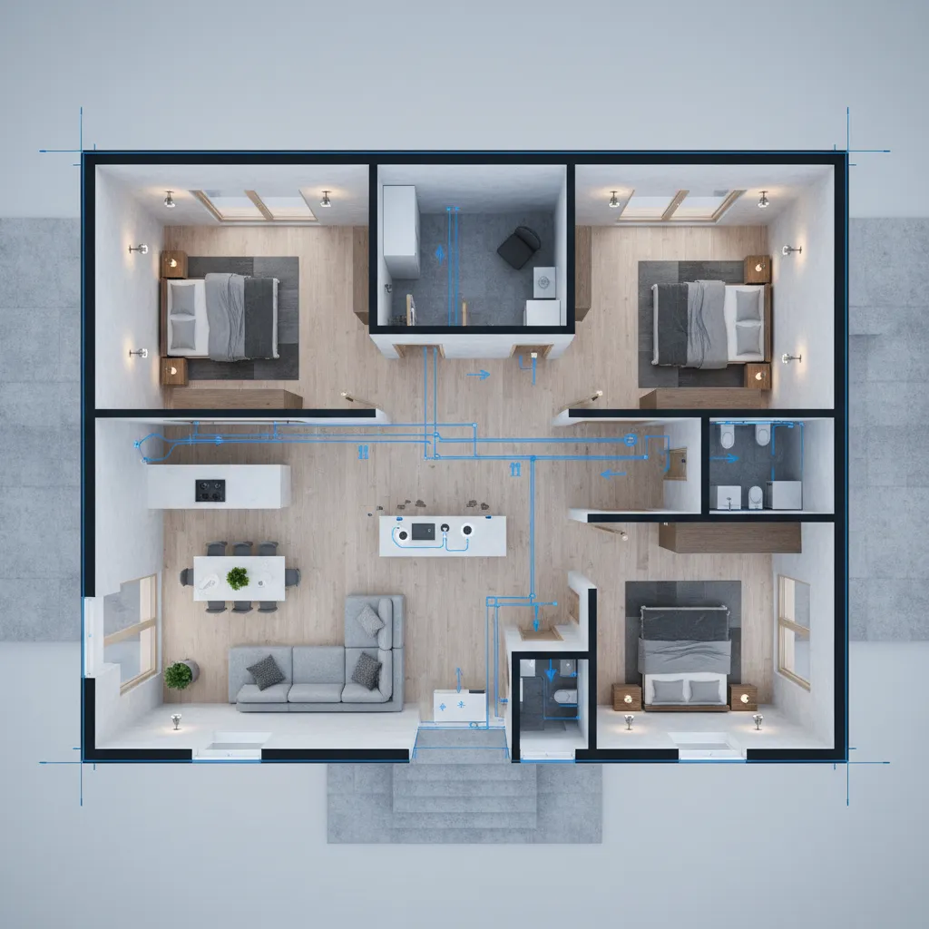 Diseño eléctrico de una casa de dos pisos: guía práctica