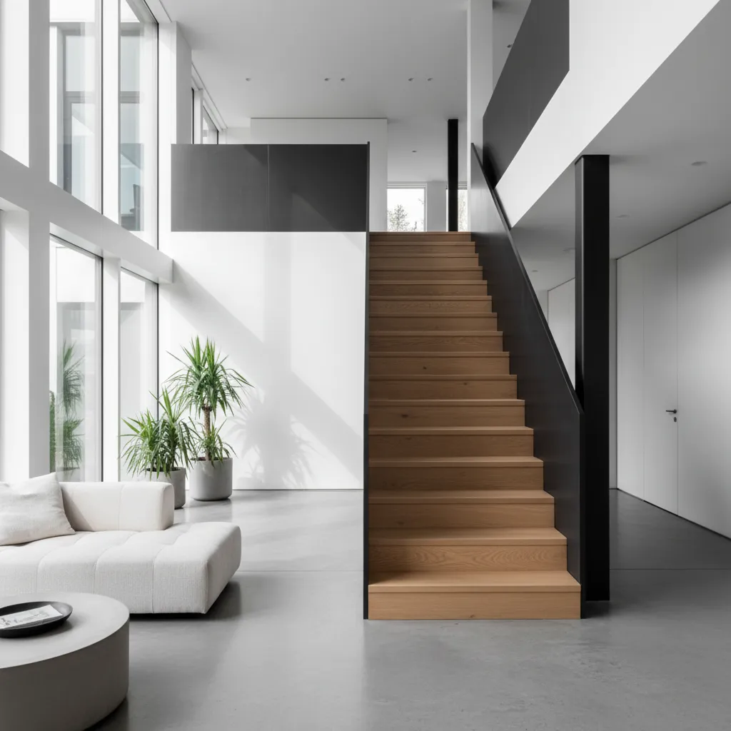 Diseño de escaleras interiores de herrería