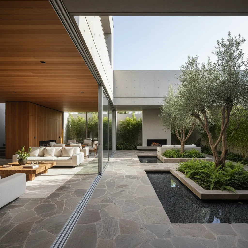 Proyecto residencial donde interior y jardín se diseñan de forma integrada