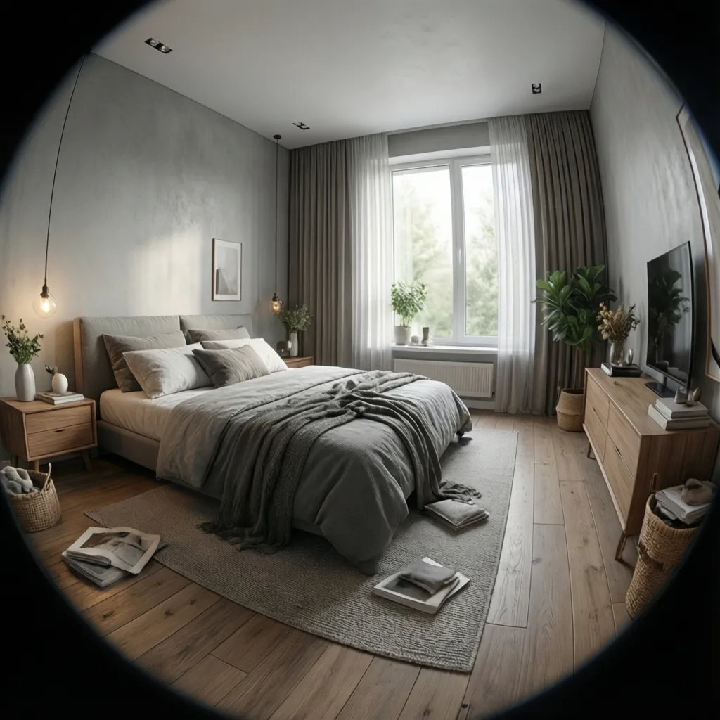 Habitación diseñada digitalmente en un modelo 3D