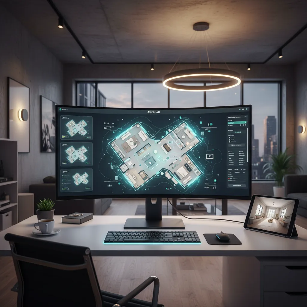 herramienta digital generando diseño interior automáticamente