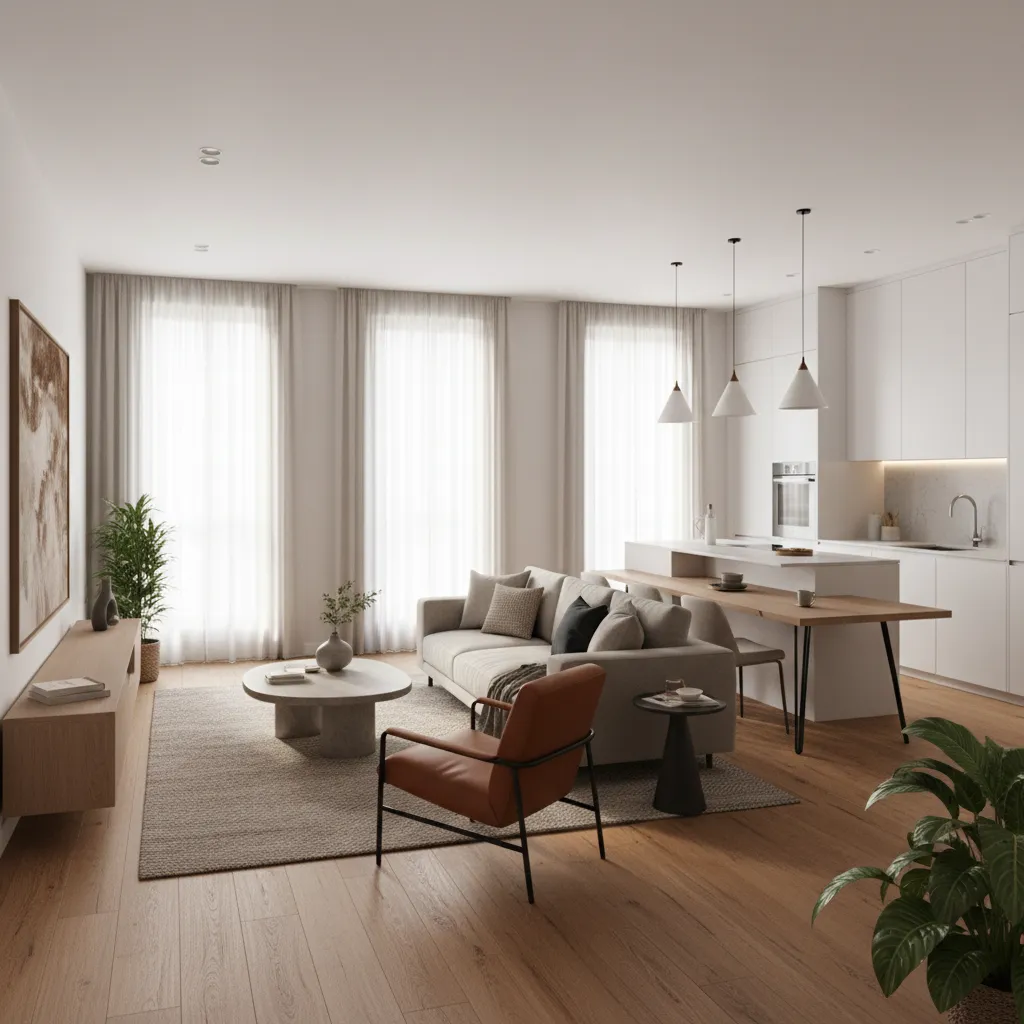 Apartamento moderno en Madrid con diseño interior contemporáneo