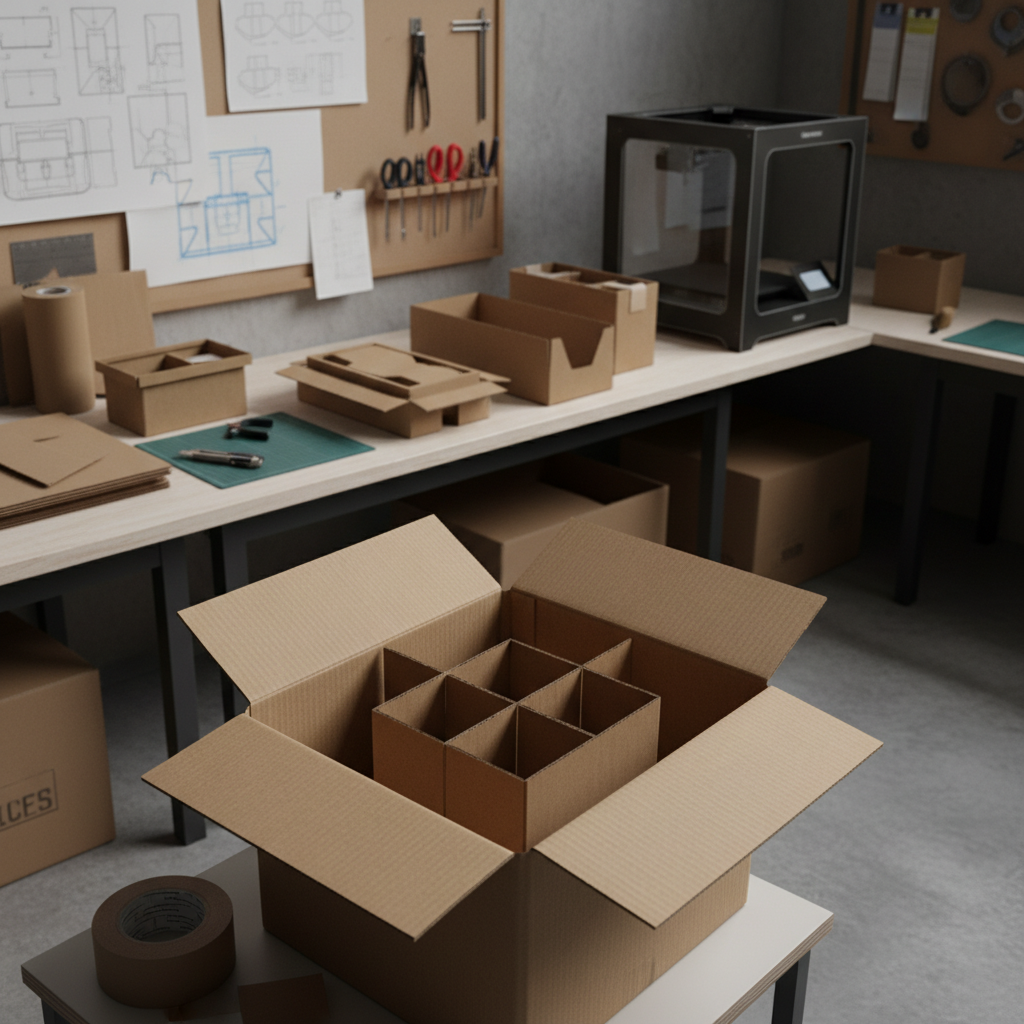 Diseño para el interior de cajas de cartón