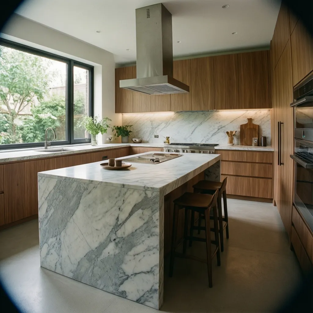 Cocina moderna diseñada por interiorista con distribución optimizada