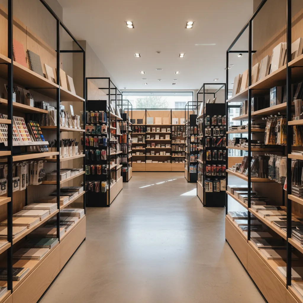 Diseño interior de una papelería que atrae clientes