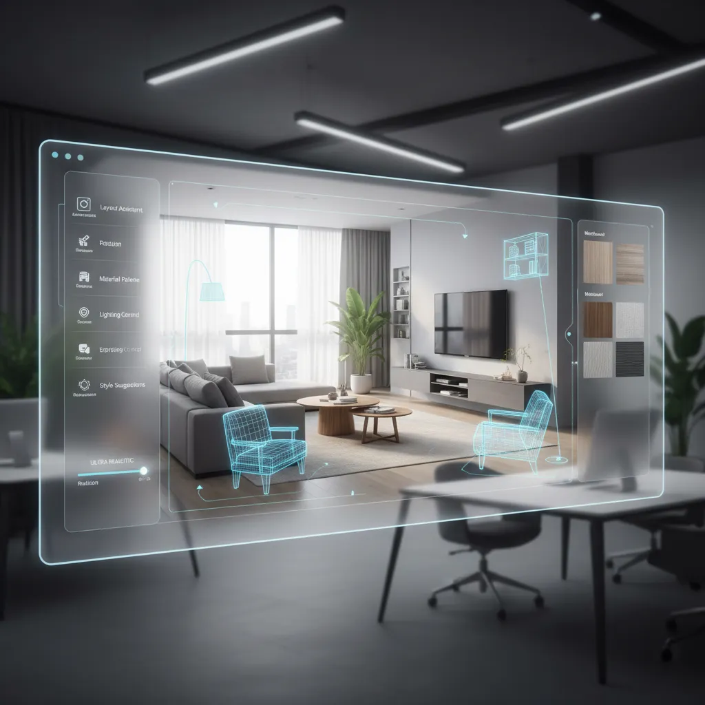 Software de diseño interior con sugerencias automáticas de distribución