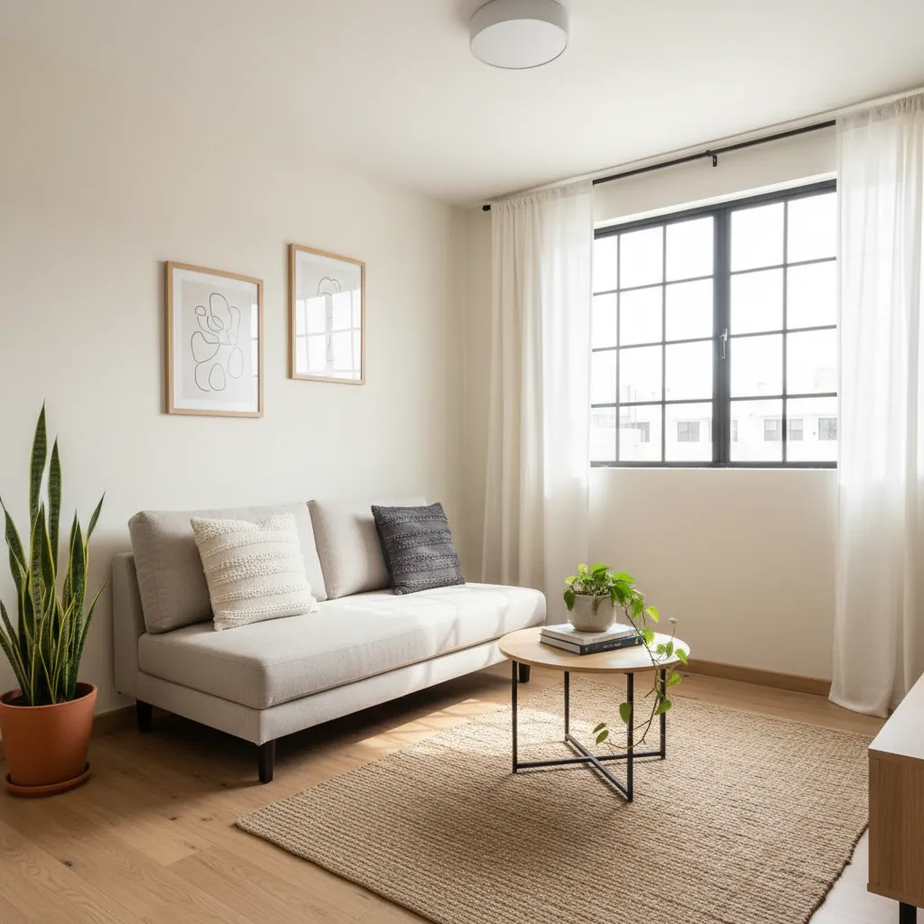 Diseño de interiores para casa Infonavit