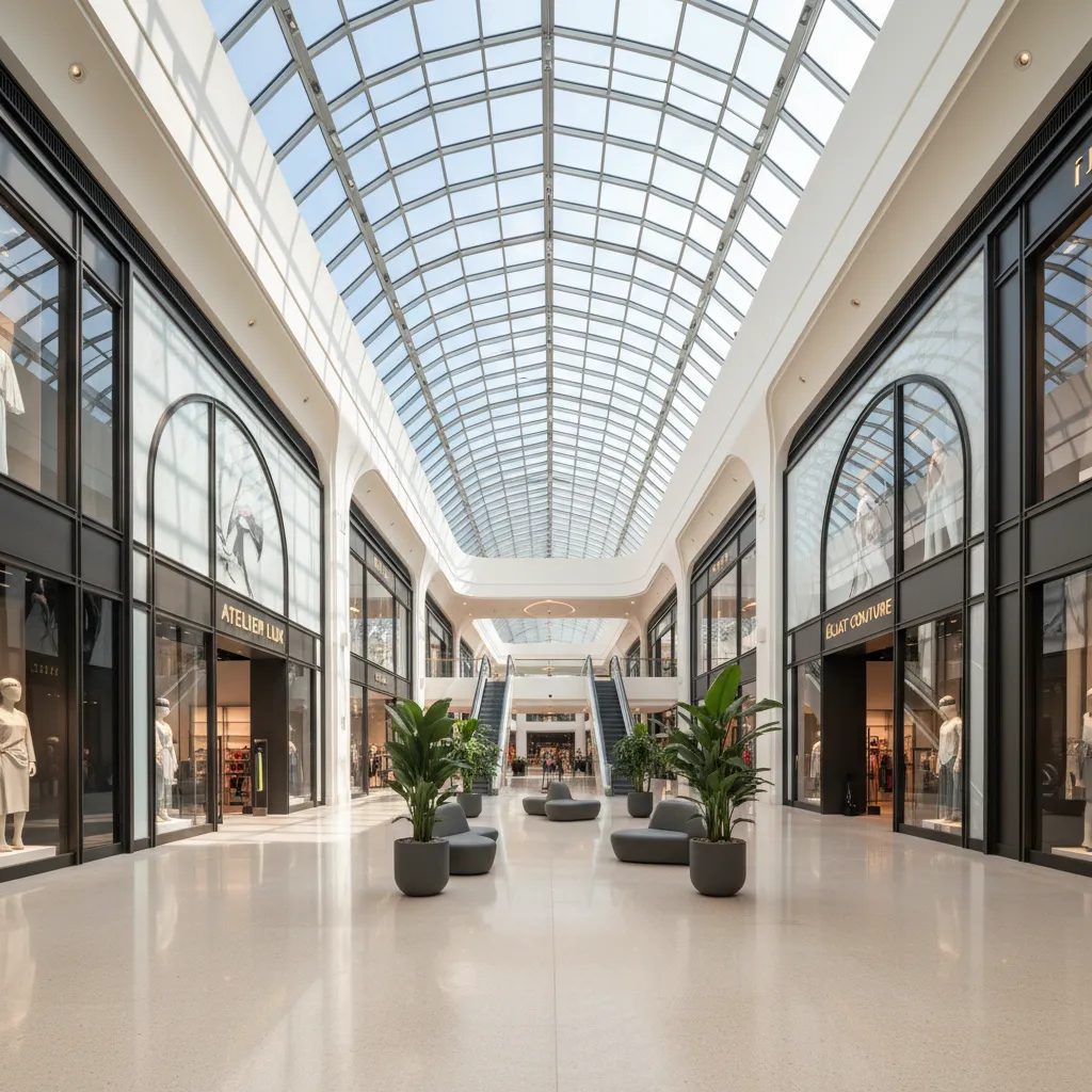 Diseño de interiores en centros comerciales