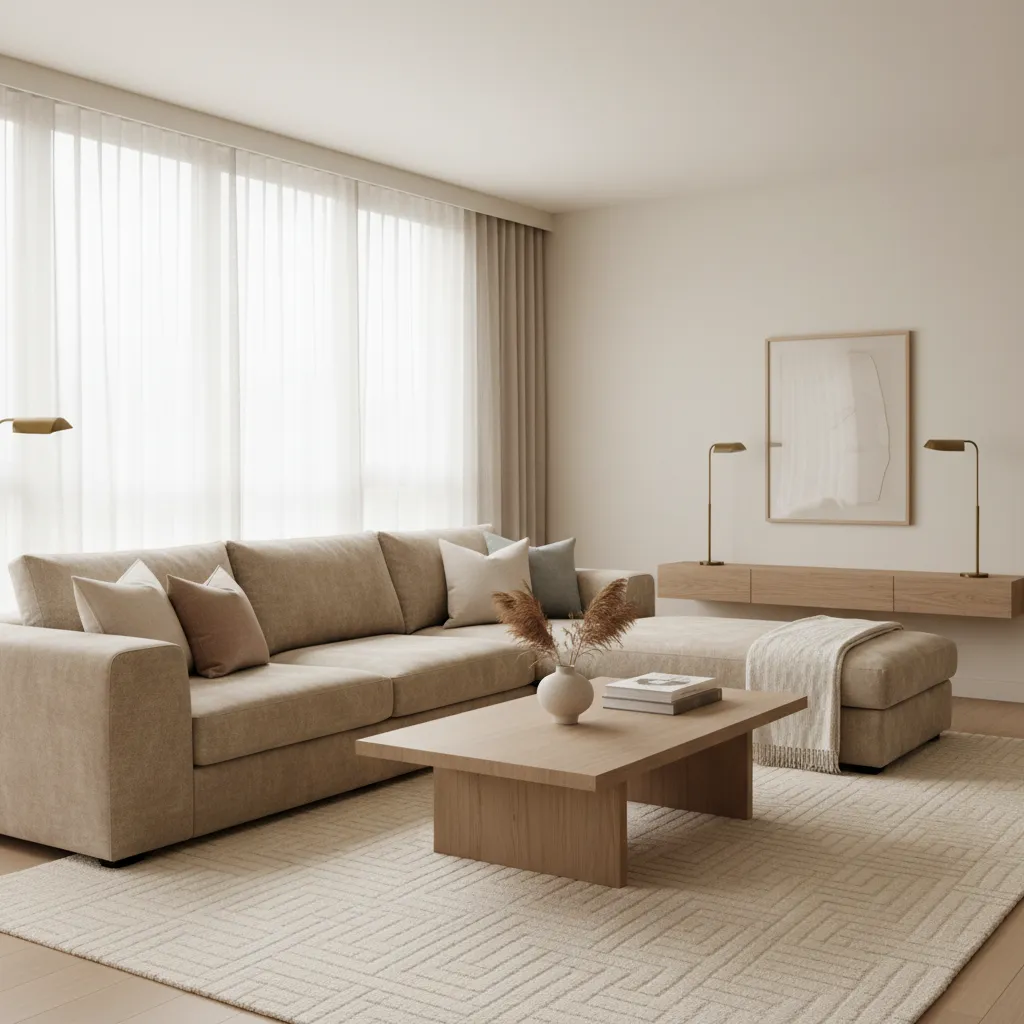 Diseño de interiores con colores neutros