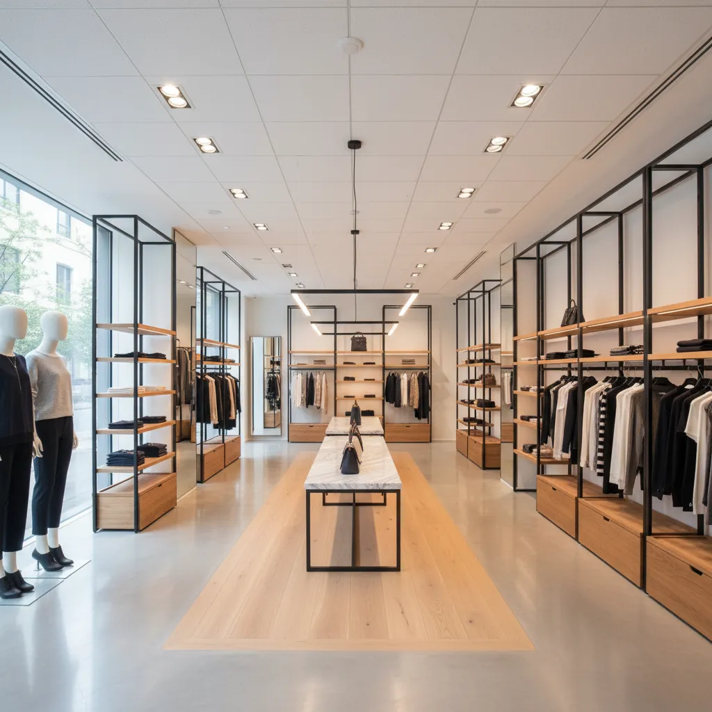 Diseño de interiores para mobiliario comercial eficaz