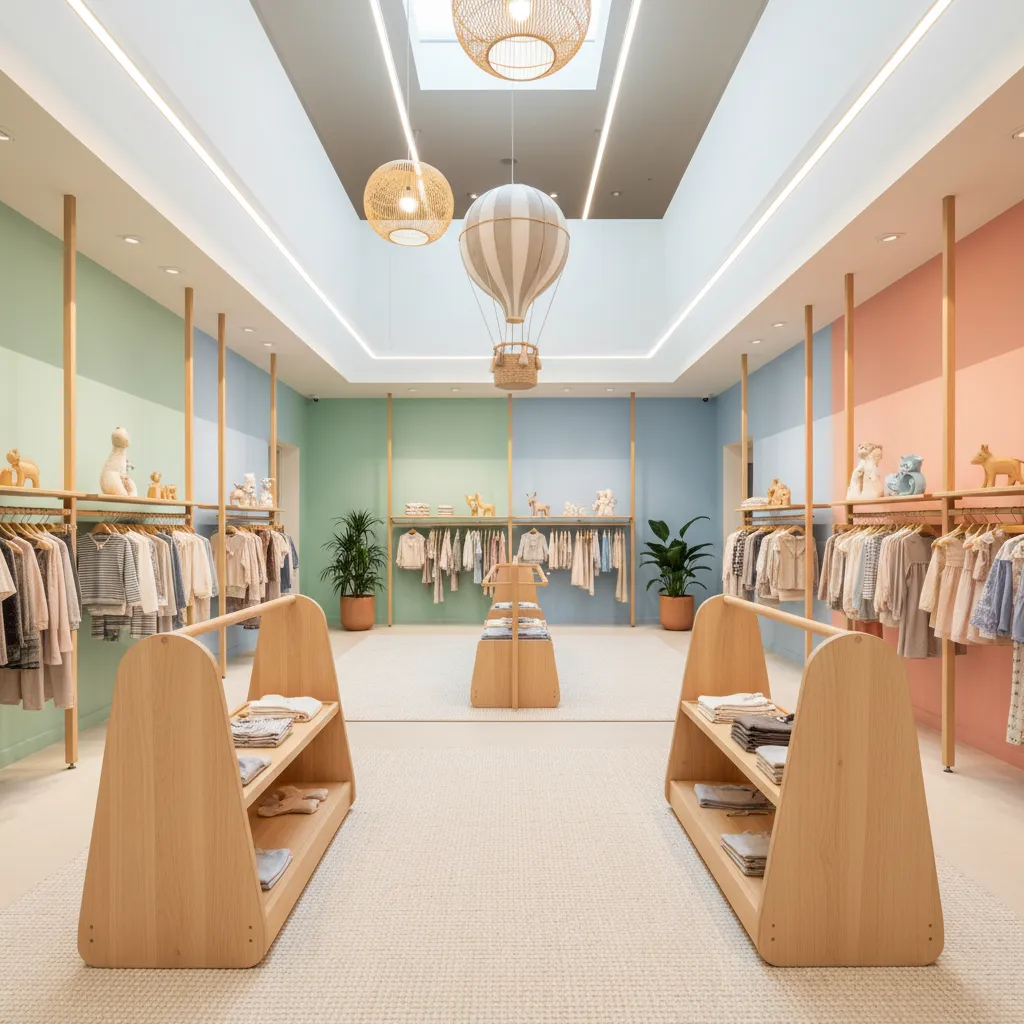 Diseño de interiores ropa infantil: guía para tiendas