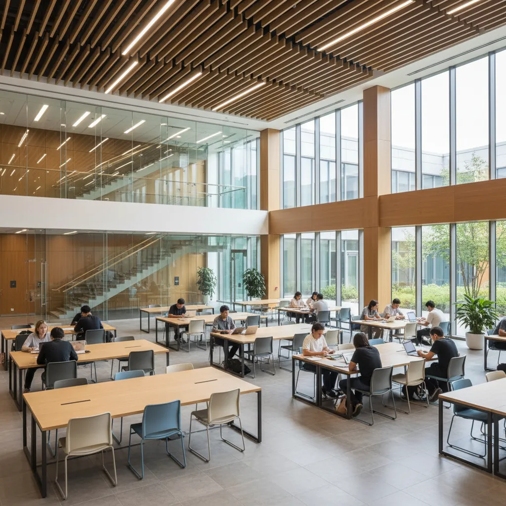 Diseño arquitectónico de interiores en universidades