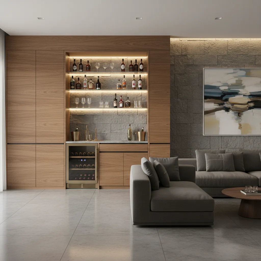 Diseño de minibares en casa: ideas prácticas y elegantes