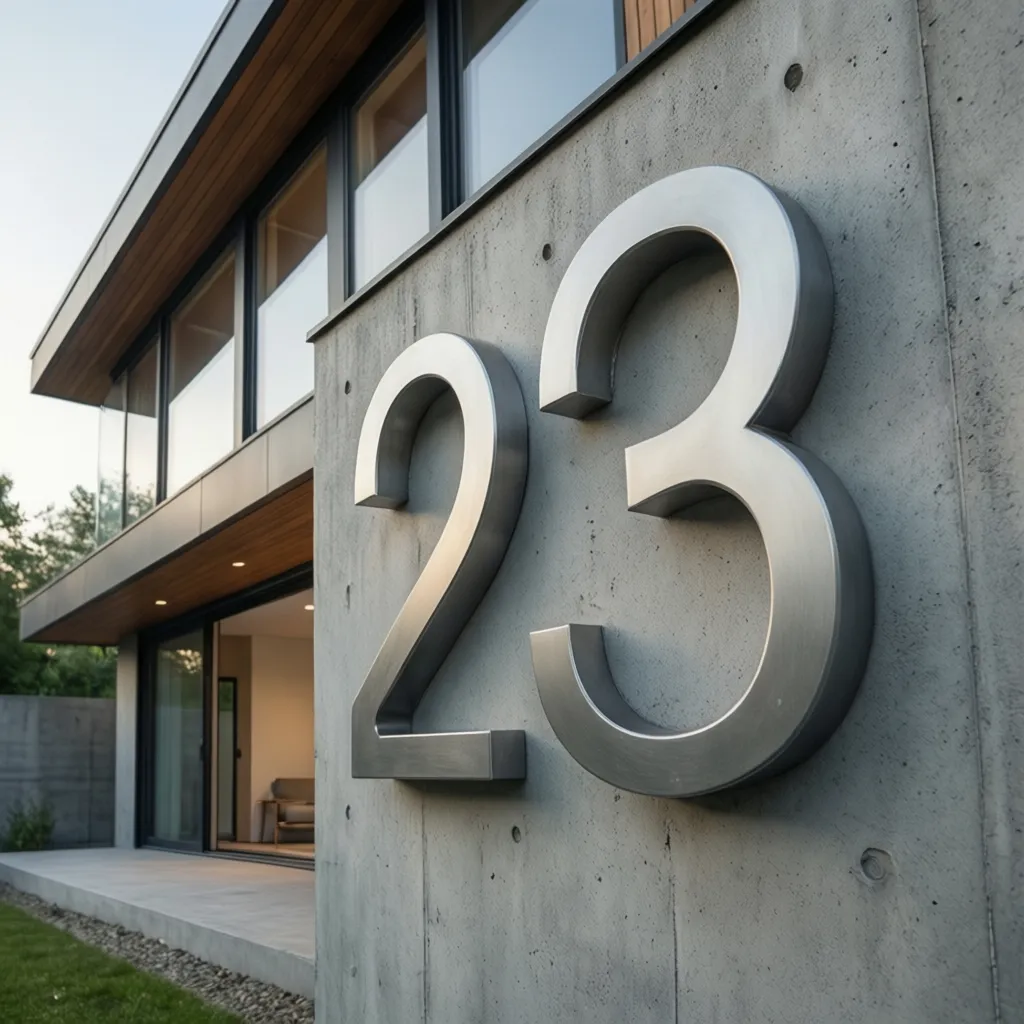 Diseño número de casa: ideas claras y visibles