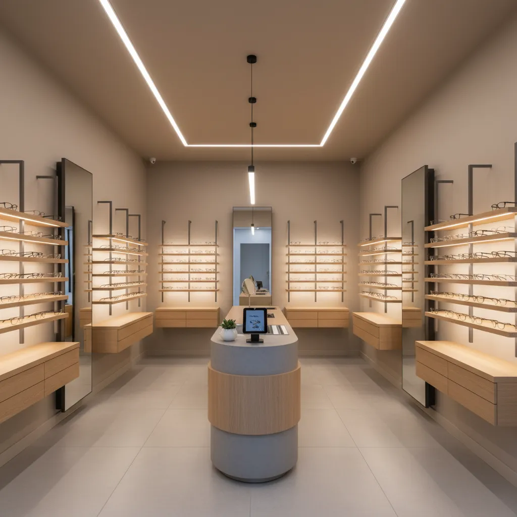 Diseño interior de ópticas pequeñas: guía práctica