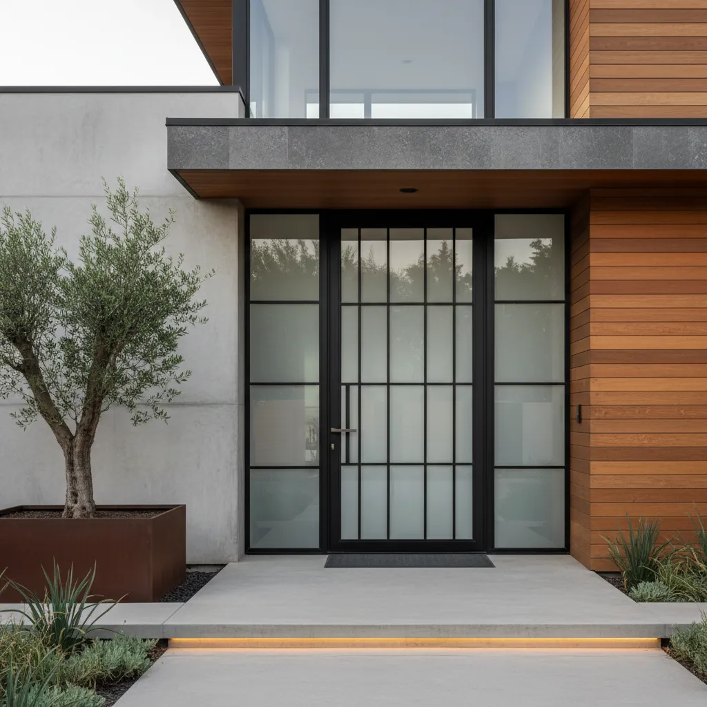 Diseño de puertas de hierro para casas modernas