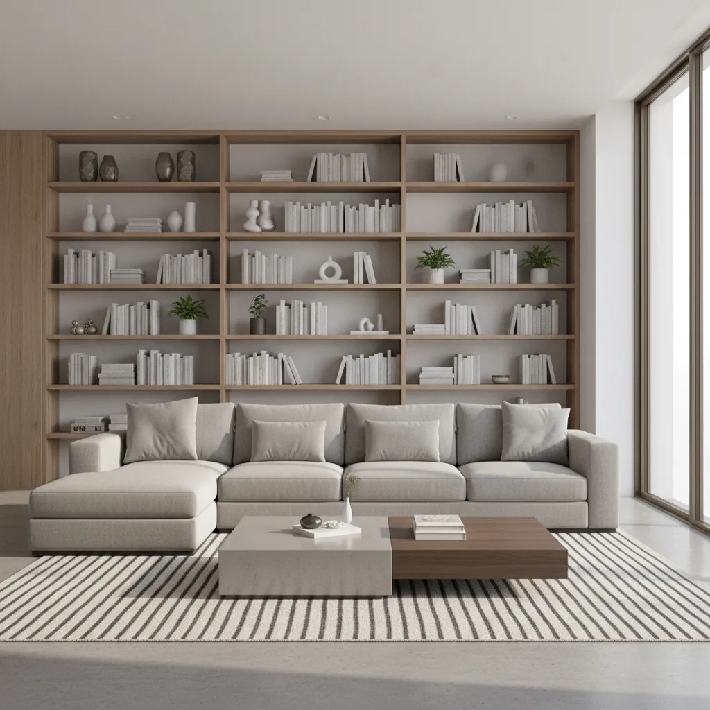 Modelo 3D de un salón diseñado con software de decoración interior
