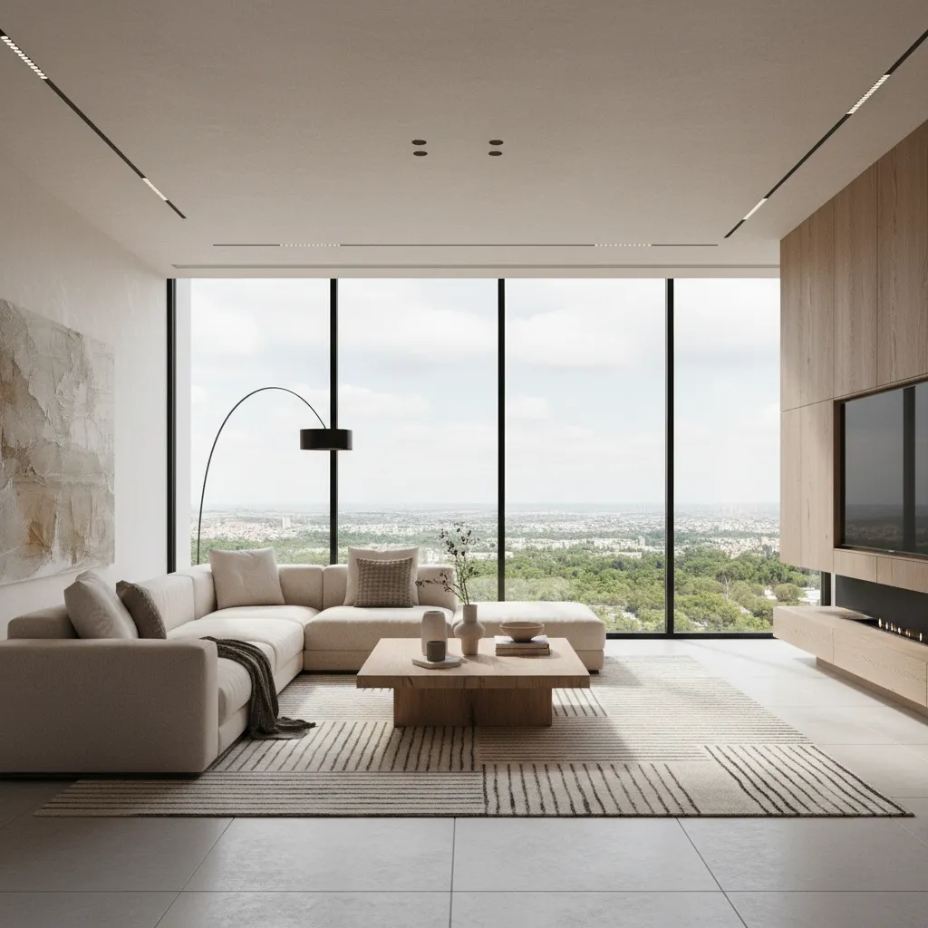 Visualización 3D de un salón antes de realizar la obra