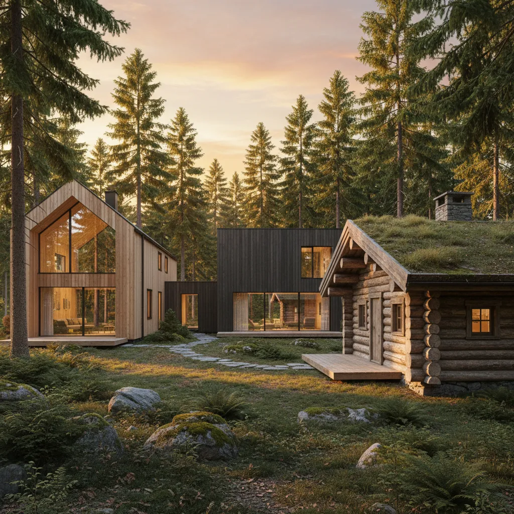 Diferentes diseños de casa de madera